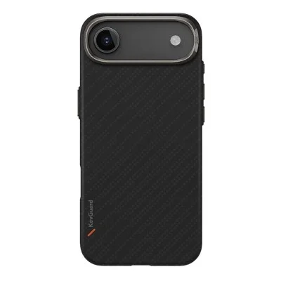 Uniq Hybrid Iphone 17 Air (2025) 6.6 Magclick Charging Keva Edge - Carbon Black